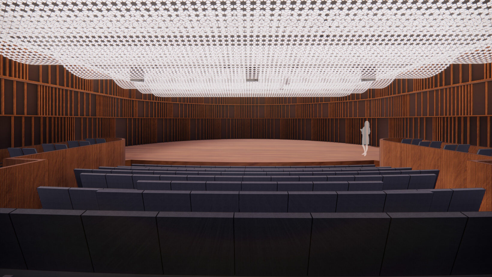 University of Arkansas Fine Arts Center Acoustics Charcoalblue