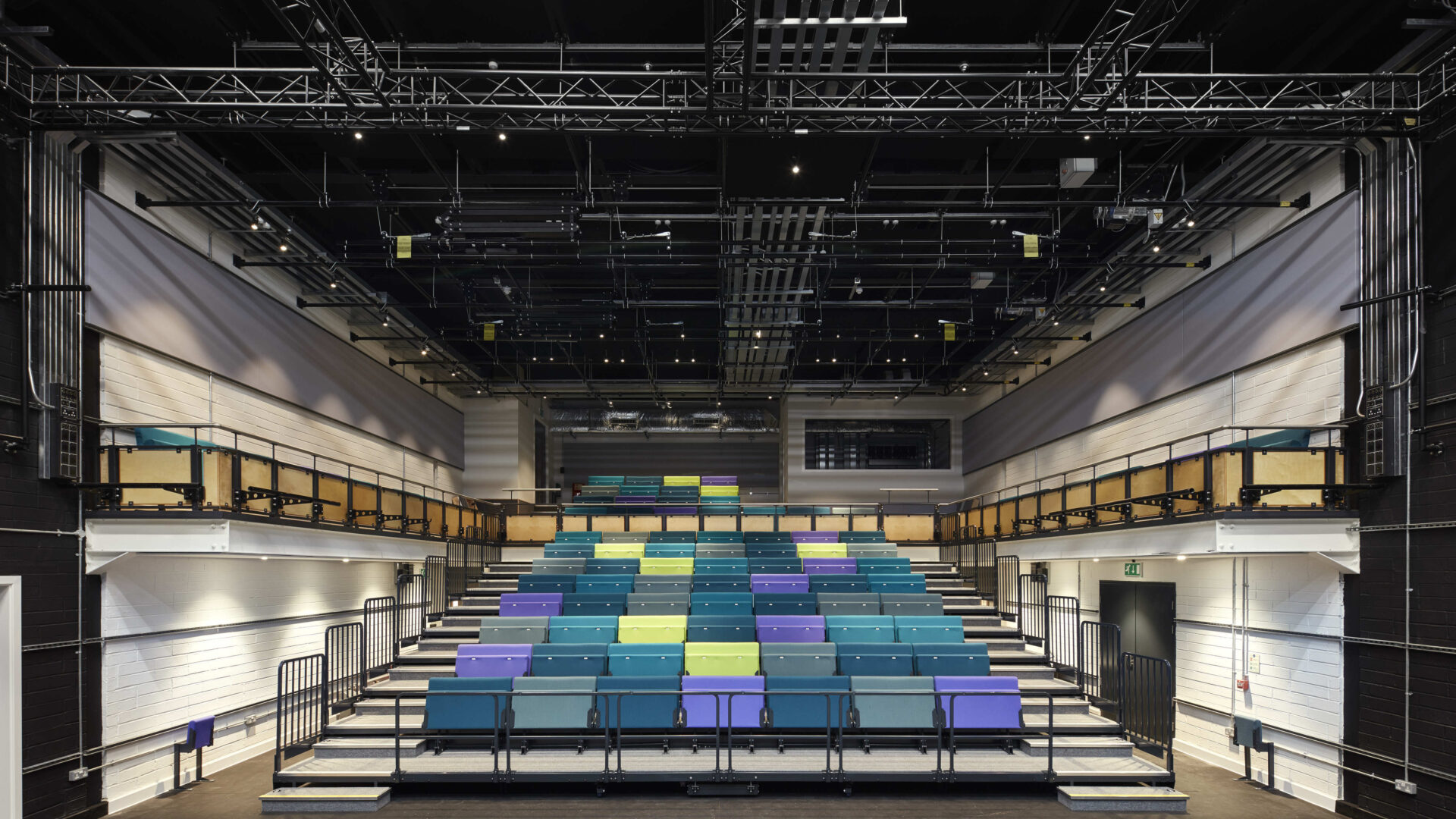 Theatre Peckham Interior looking towards the audience from the stage.